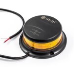 LED Rundumleuchte amber mit amber Linse | 12-24v | 3-Schraube | R65 | S07ZL601AA – Bild 3