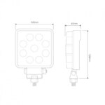 LED Arbeitsscheinwerfer | 13,5 Watt | 1710 Lumen | 9-36v | eingebautes SuperSeal | 10015BMP – Bild 4