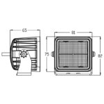 LED Arbeitsscheinwerfer 40 Watt - 4680 Lumen 9 - 36V 0,4m Kabel+DT | TRSW12273FB – Bild 8