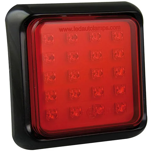 LED Nebelscheinwerfer mit schwarzem Rand | 12-24v | 40cm Kabel | 100FME