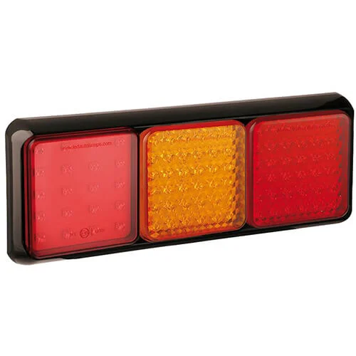 LED Rücklicht mit schwarzem Rand | 12-24v | 40cm Kabel | 80BFARME