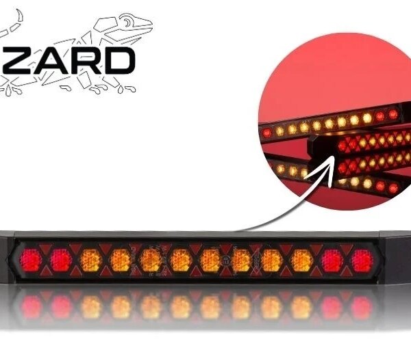 LED Rücklicht Slimline Universelles dynamisches Blinklicht Kabel 24V 50cm Kabel