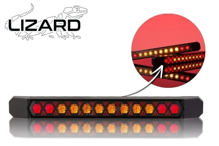 LED Rücklicht Slimline Universelles dynamisches Blinklicht Kabel 24V 50cm Kabel