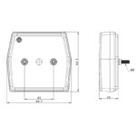 LED kompakter Nebelscheinwerfer | 12v | 100cm Kabel | VM-2220 – Bild 3