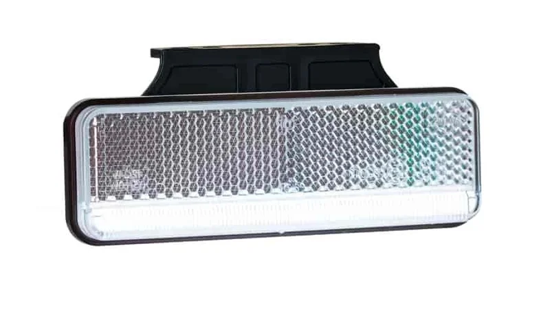 LED Positionsleuchte neonweiß mit Bügel | 12-24v | 50cm. Kabel | MV-3250W