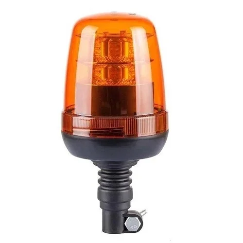 LED Rundumleuchte Amber R65 mit Flexi DIN Montagebügel 24V | S07ZL003.1