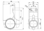 Rechts | LED Begrenzungsleuchte mit kurzem Griff | 12-36v | 20cm. Kabel | M10BV-802RWA – Bild 5