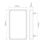 LED Kompaktes Rücklicht ohne Kennzeichenbeleuchtung | 12V | 40cm. Kabel | 151BAR – Bild 3