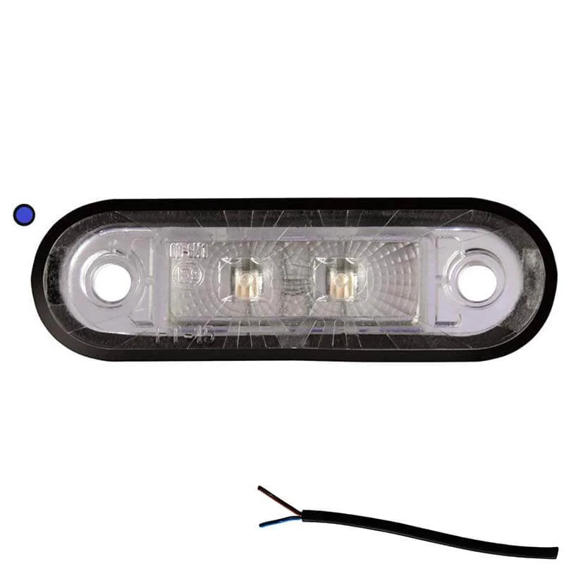 LED Positionsleuchte blau | 12-24v | 50cm Kabel | M10MV-200B