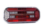 Rechts | LED Rücklicht mit Rechteck Reflektor & Nummernschildbeleuchtung | 12-24v | VC-3012
