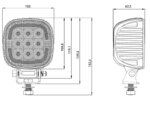 LED Quad Arbeitsscheinwerfer inkl. Positionslicht 9-36v - 5220lm - 45W | 581445 – Bild 2