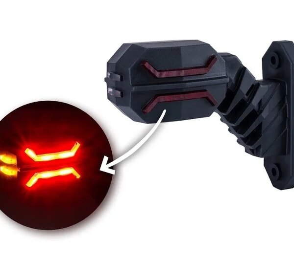 LED Begrenzungsleuchte kompakt links 12-24v | MB-6051RWA