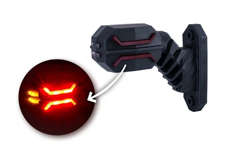 LED Begrenzungsleuchte kompakt links 12-24v | MB-6051RWA