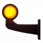 LED Begrenzungsleuchte amber | abgewinkelter Griff | mattierte Linse | 12-24v | MB-1023A – Bild 2