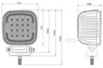 LED Quad Arbeitsscheinwerfer inkl. Positionslicht 9-36v - 9280lm - 80W | 581480 – Bild 2