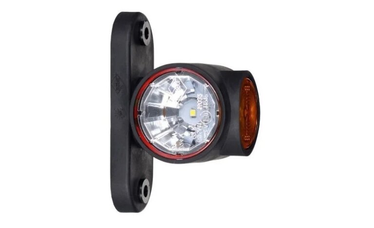 LED Begrenzungsleuchte rot-weiß-amber | 12-24v | 50cm. Kabel | MB-4800RWA