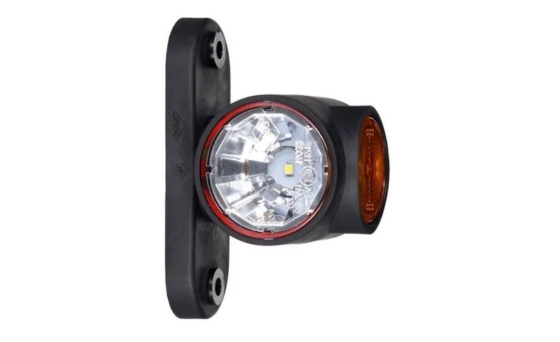 LED Begrenzungsleuchte rot-weiß-amber | 12-24v | 50cm. Kabel | MB-4800RWA