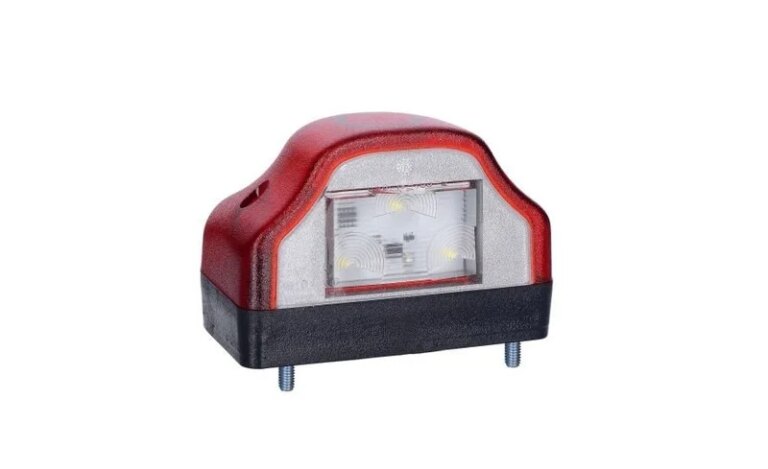 LED Kennzeichenbeleuchtung inkl. roter Begrenzungsleuchte 12-24v | MK-800R