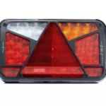 Rechts | LED Rücklicht mit Kennzeichenleuchte CAN-bus-roof | 12v | 7-Funktionen 6-PIN | VC-4512B6CAN