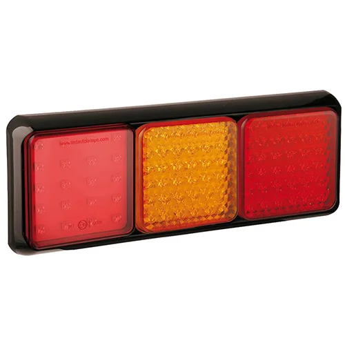 LED Rücklicht mit schwarzem Rand | 12-24v | 40cm Kabel | 100BFARME