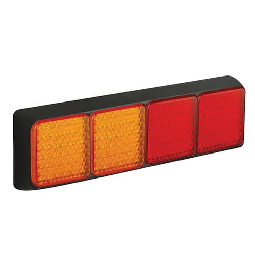 LED Rücklicht mit schwarzem Rand | 12-24v | 40cm Kabel | 80BAARRME