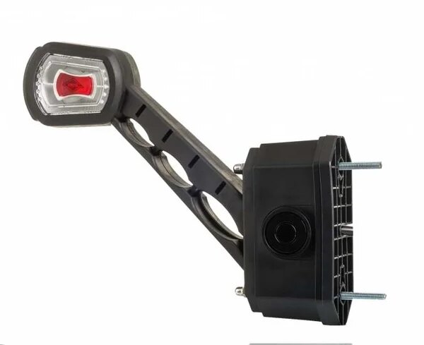 LED Begrenzungsleuchte links mit Alarm rot-weiß-amber 12-24v | MBA-2761RWA