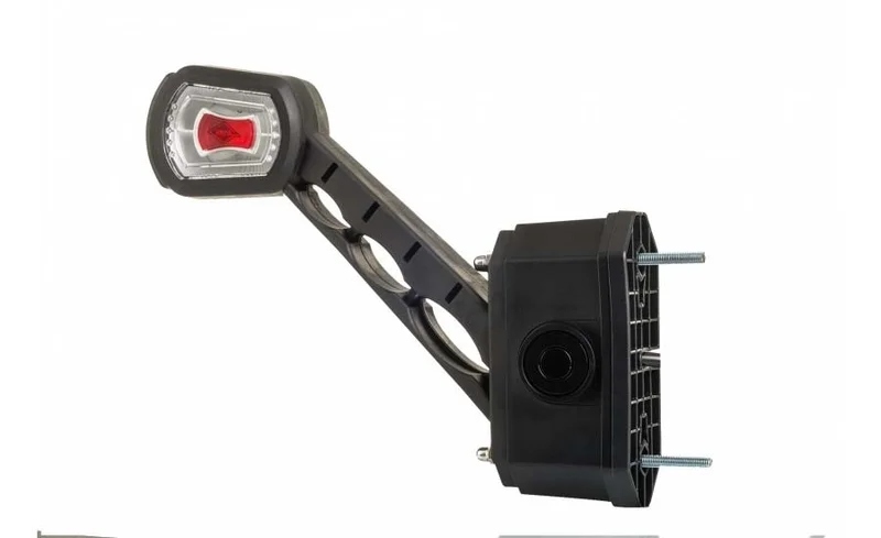 LED Begrenzungsleuchte links mit Alarm rot-weiß-amber 12-24v | MBA-2761RWA