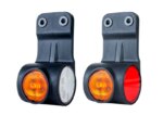 LED Begrenzungsleuchte rechts Neon rot-weiß-amber 12-24v 60cm Kabel – Bild 4