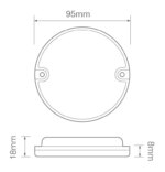 LED Bremslicht, Rücklicht | 12-24v | 20cm Kabel | 95RM – Bild 3
