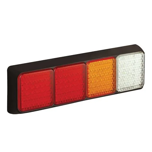 LED Rücklicht mit schwarzem Rand | 12-24v | 40cm Kabel | 80BRRAWME