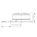 LED Rundumleuchte | amber | mit klarer Linse | 12-24v | R65 | 3-Schraube | S07ZL601AC – Bild 4