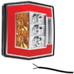LED kompaktes Rücklicht mit Kennzeichenbeleuchtung | 12-36v | 100cm. Kabel | V10C4-740