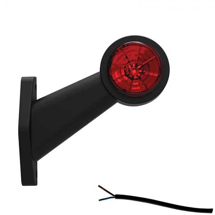 Rechts | LED Begrenzungsleuchte | abgewinkelter Griff | 12-36v | 20cm. Kabel | M10BV-302RW