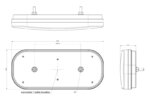 Links | LED Rücklicht Dreieckreflektor & Kennzeichenbeleuchtung | 12-24v | 100cm. Kabel | VC-3111 – Bild 7