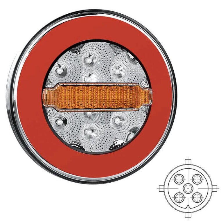 LED Rücklicht ohne Kennzeichenleuchte | 12-36v | 5-PIN | V10C3-830B5