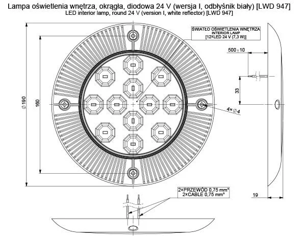 aace74a0-2015-4782-8962-5bcc44731296-39280-nl LED Innenleuchte 500lm - 4500K - 24v | BG-1900W-24V – Bild 2
