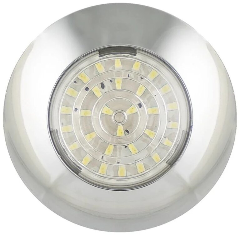 LED Innenbeleuchtung | Chrom | 12v | kaltweißes Licht | 7524C