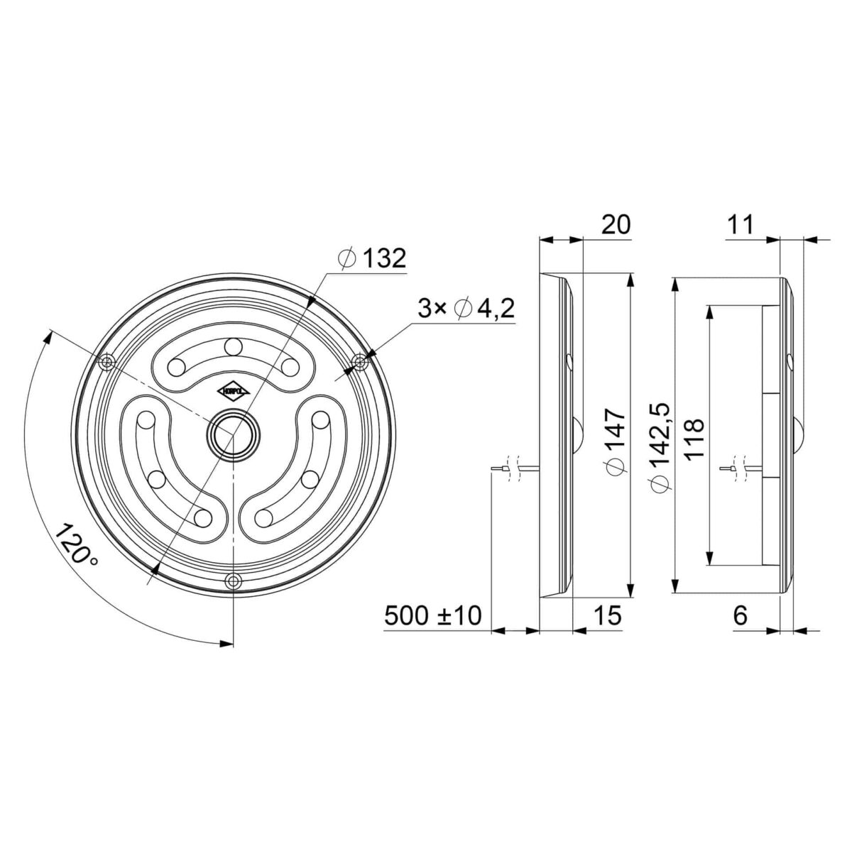 LED Innenleuchten 1650lm - 5000K - 12-24v - IP65 | BG-1600W – Bild 4