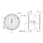 LED Innenleuchten 1650lm - 5000K - 12-24v - IP65 | BG-1600W – Bild 4