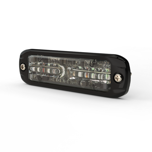 LED R65 Blitzer | amber + weiß (dual) 6-LED | 12-24v | IP69K | ED3802AW