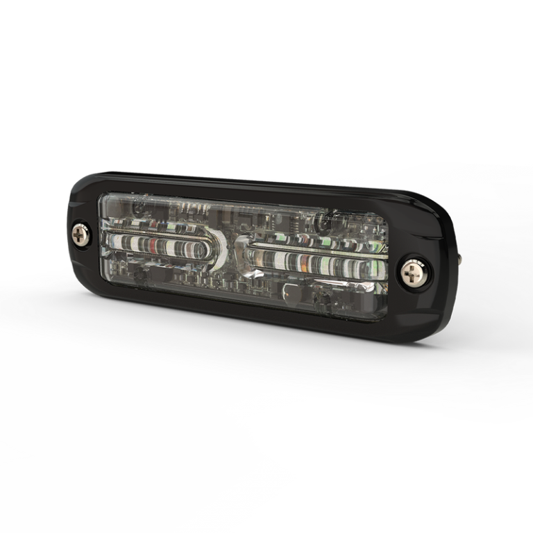 LED R65 Blitzer | amber + weiß (dual) 6-LED | 12-24v | IP69K | ED3802AW
