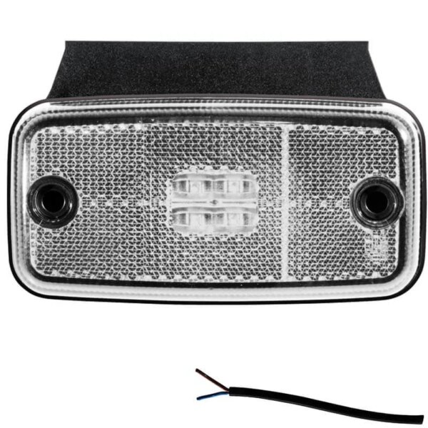 LED Positionsleuchte weiß | 12-24v | 50cm Kabel | M10MV-650W