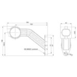 Links | LED Begrenzungsleuchte mit abgewinkeltem Griff | 12-36v | 1,5mm². Stecker | M10BV-721RWA – Bild 5
