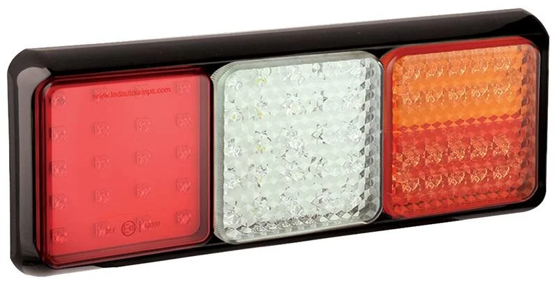 LED Rücklicht mit schwarzem Rand | 12-24v | 40cm Kabel | 100BSTIWFMRE
