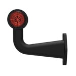 Links | LED Begrenzungsleuchte mit abgewinkeltem Griff | 12-24v | 0,75mm². Stecker | M10BV-611RW – Bild 2