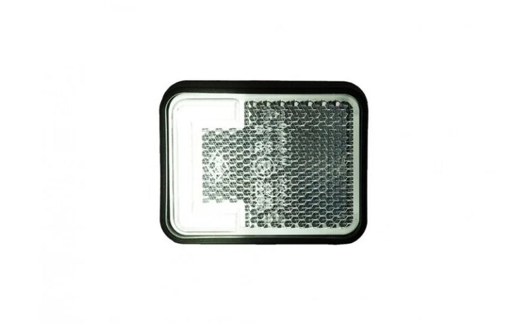 LED Positionsleuchte neon weiß mit Bügel | 12-24v | 50cm. Kabel | MV-3500W