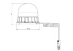 LED Rundumleuchte R65 amber 12-24v Magnetbefestigung, Doppelblitzer | D16153 – Bild 3