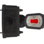LED Begrenzungsleuchte rechts mit Alarm rot-weiß-amber 12-24v | MBA-2702RWA