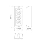 LED Blitzer | 3 LEDs | Gelb | 10v - 30v | LED3DVA – Bild 3