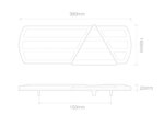 LED Rücklicht ohne Kennzeichenbeleuchtung | 12-24v | 40cm. Kabel | EU390L – Bild 6